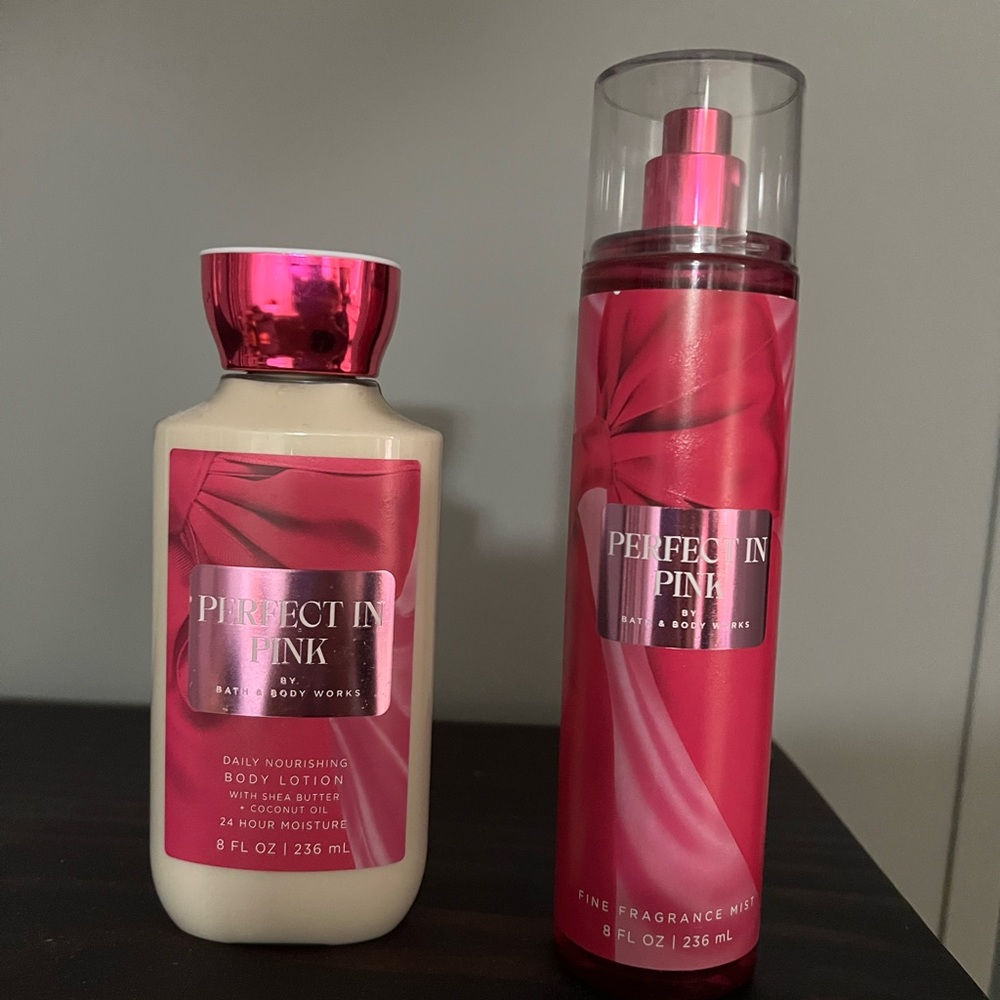 Bath & Body Works Perfect in Pink Lotion and Mist